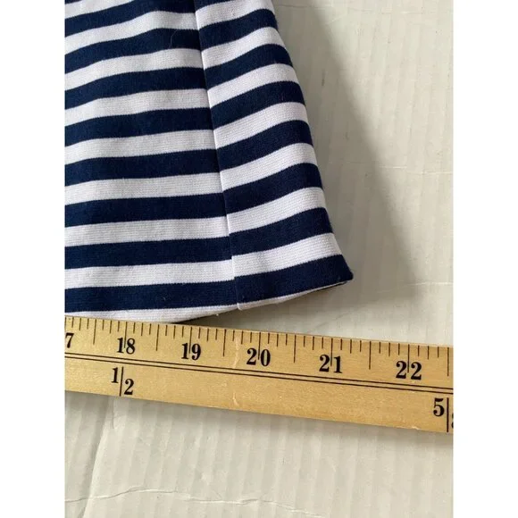 George Navy & White Striped Blazer Jacket Size 8 Nautical Office Core Academia - Picture 8 of 11